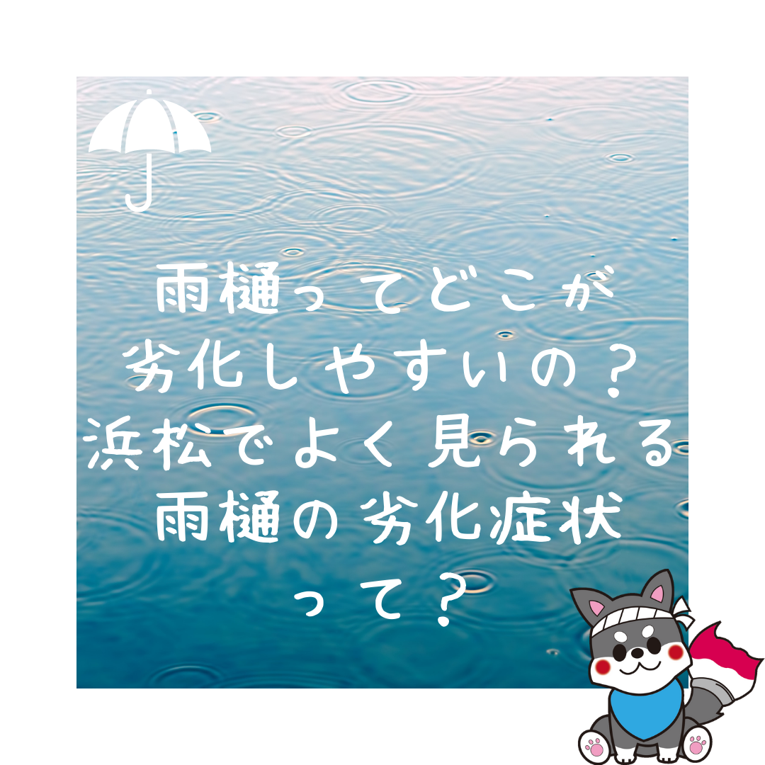 【浜松】雨樋ってどこが劣化しやすいの？浜松でよく見られる雨樋の劣化症状って？ 画像