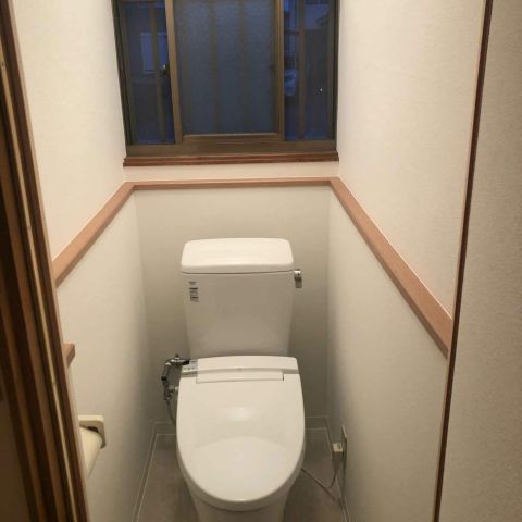 【浜松】トイレ空間をまるっとリフォーム！水まわりのリフォームもウチケンへお任せ下さい！ピュアレストQRの施工事例